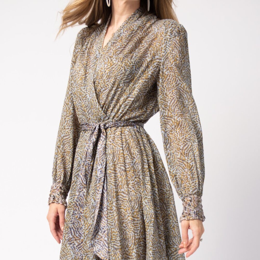 FORTE FORTE Printed Cotton Silk Voile Dress